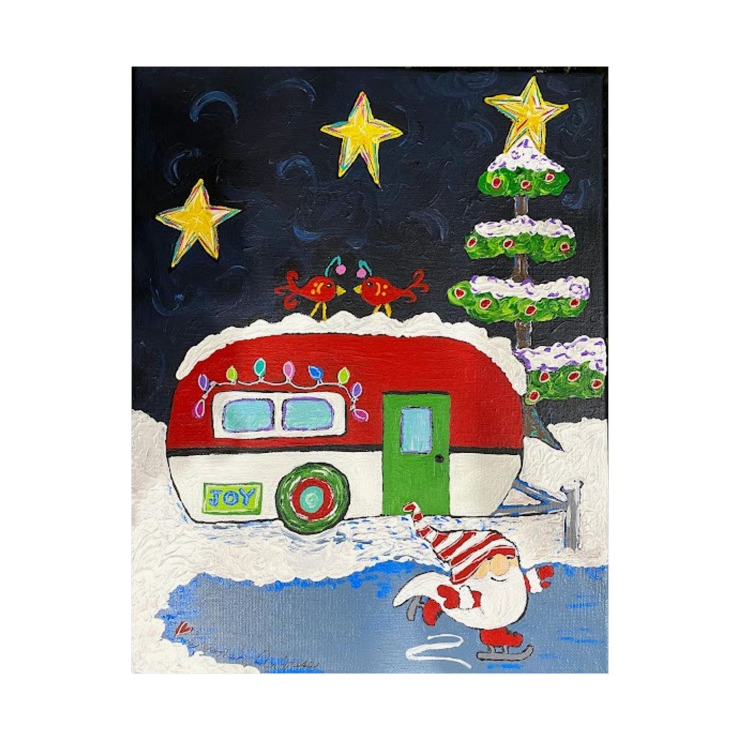 Christmas - Camper Print