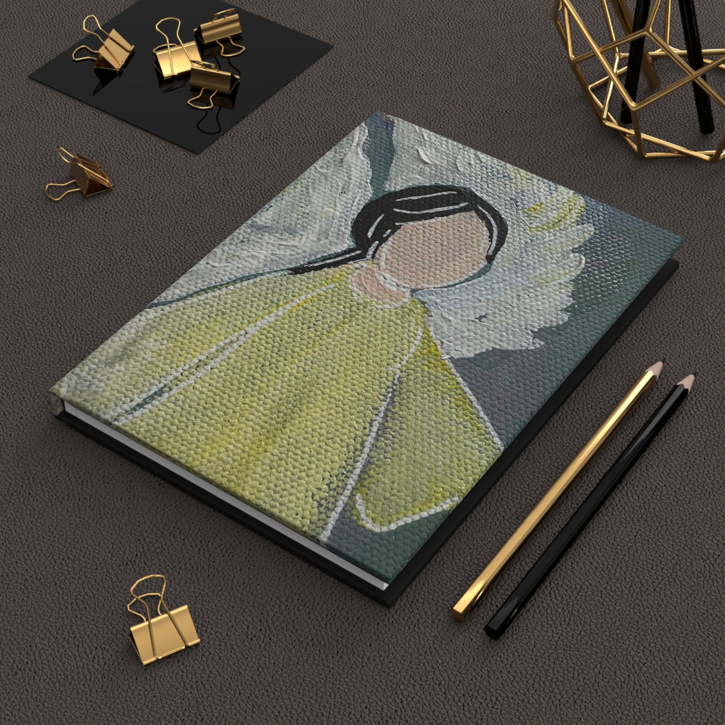 Angel Hardcover Journal: Black