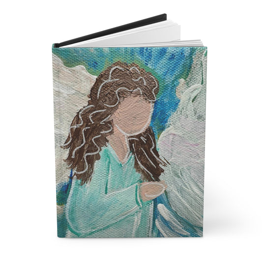 Angel Hardcover Journal: Brown