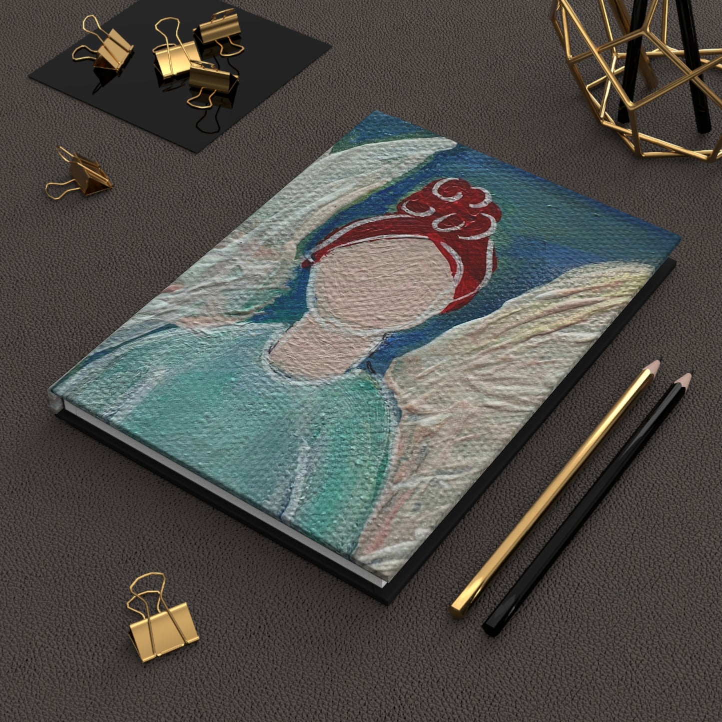 Angel Hardcover Journal: Red