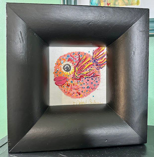Pink Pufferfish 5x5