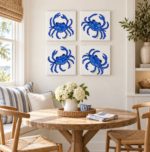 Blue Crab 8x8 Painting