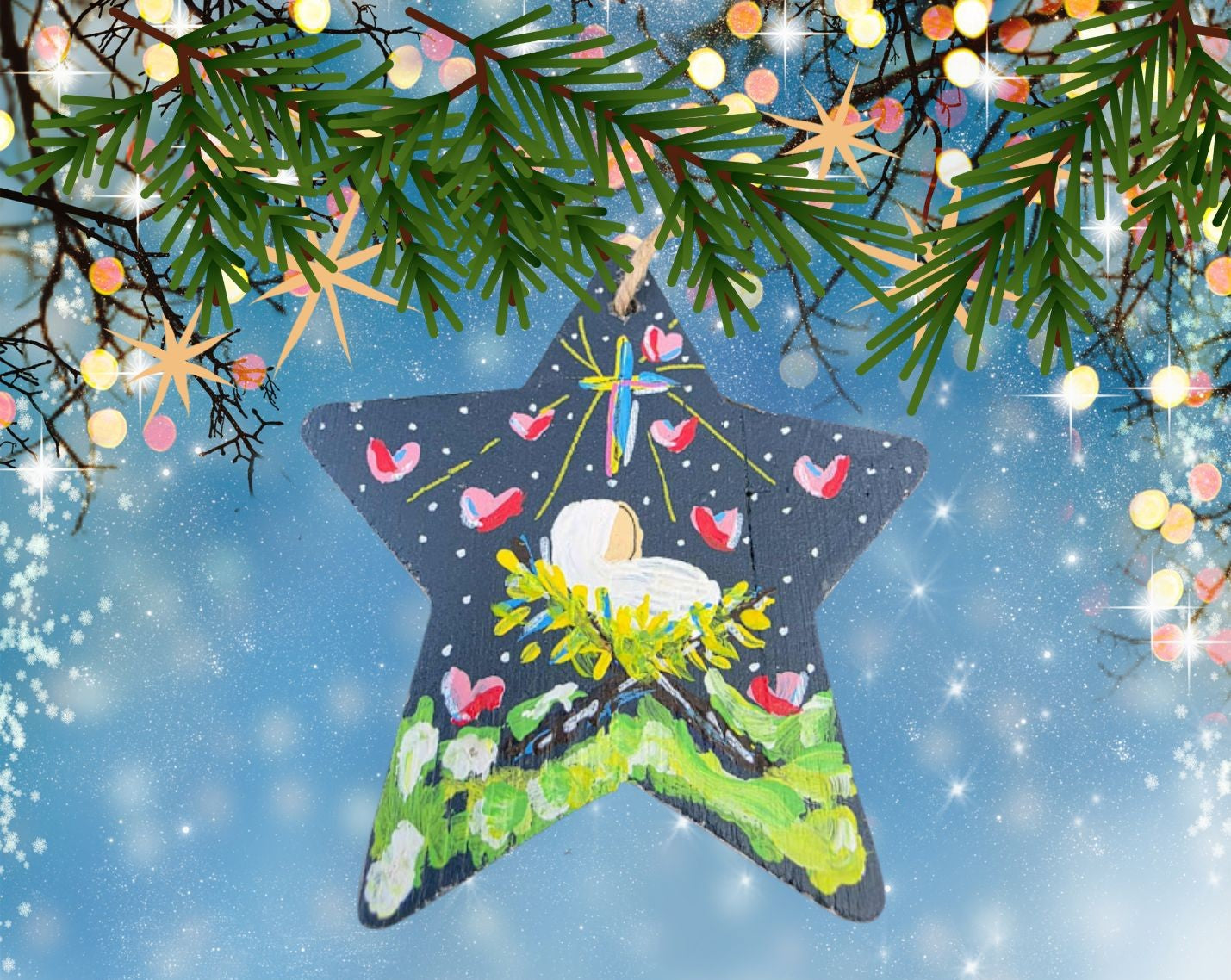 Nativity: Star Ornament Baby Jesus