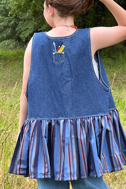 'Jessica' ABC Denim Vest