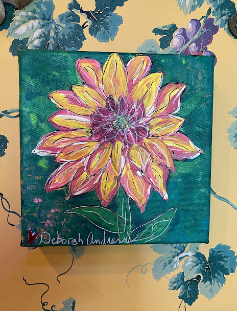 Original Art: Gallery Wrapped--Dahlia