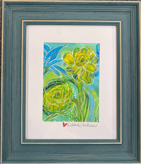 Original Art: Framed--"Blooms of Tuscany"