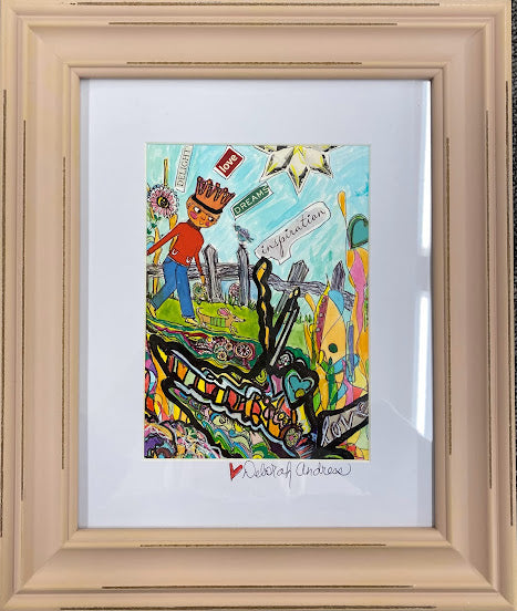 Original Art: Framed--"A Boy's Imagination"