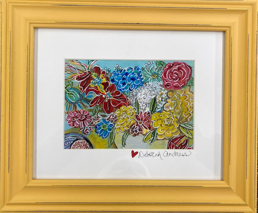 Original Art: Framed--"Bouquet of Flowers"