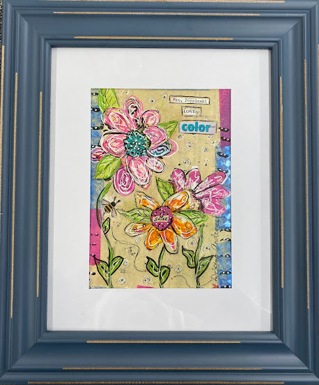Original Art: Framed--"Mrs. Poppinski Loves Color"