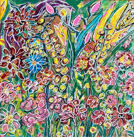 Original Art: Gallery Wrapped--Spring Garden