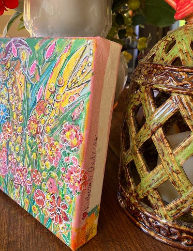 Original Art: Gallery Wrapped--Spring Garden