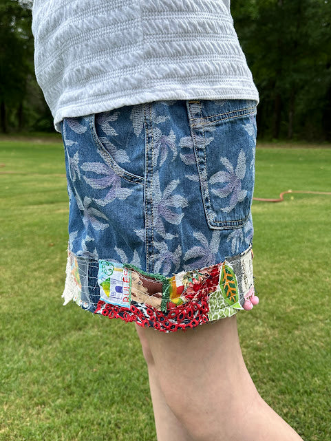 'Haylee' Denim Short Shorts
