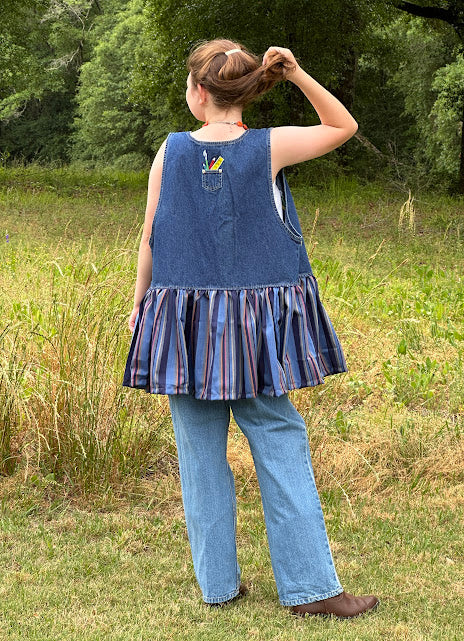 'Jessica' ABC Denim Vest