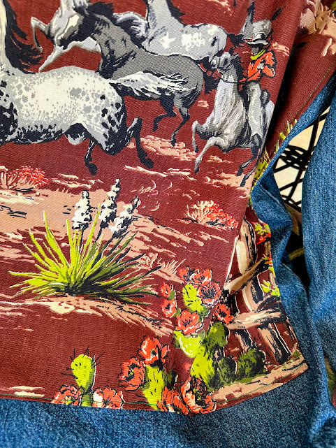 'Shay' Western-Inspired Denim Top