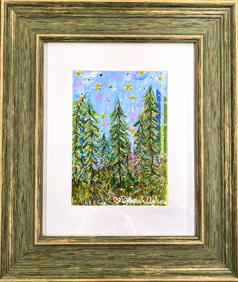 Original Art: Framed--"The Light Among the Pines-No. 1"