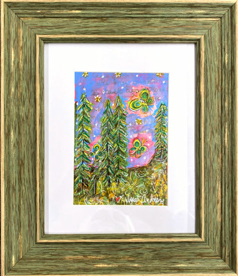 Original Art: Framed--"The Light Among the Pines-No. 1"
