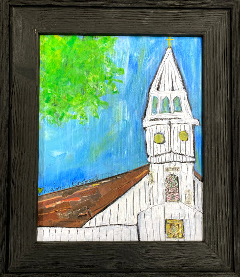 Original Art: Framed--Church-Showers of Blessing