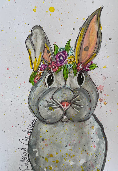 Print:  Whimsical Rabbit